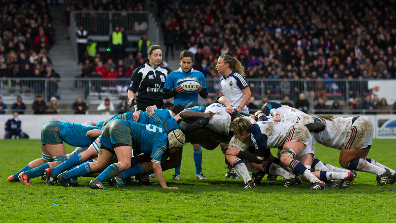 Match de rugby - sport a risque eleve de traumatisme dentaire